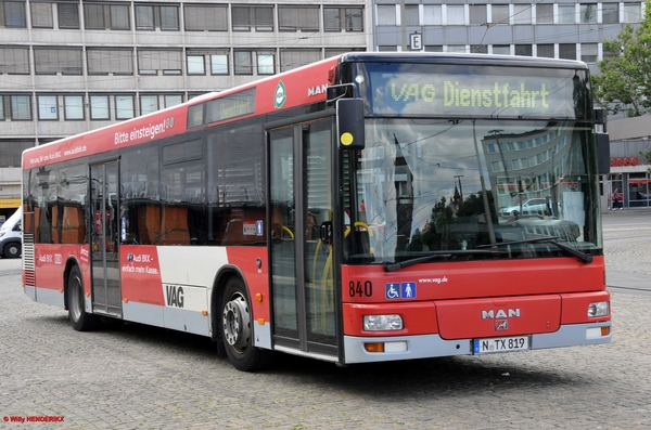 VAG 840 'DIENSTFAHRT'  NÜRNBERG 20170617