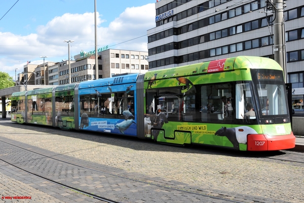 VAG 1207 lijn 6 'TIERGARTEN' NÜRNBERG 20170617 (2)