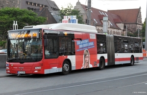 VAG 732 lijn 44 NÜRNBERG 20170617 20u47