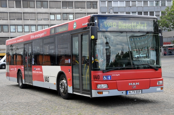 VAG 840 'DIENSTFAHRT'  NÜRNBERG 20170617