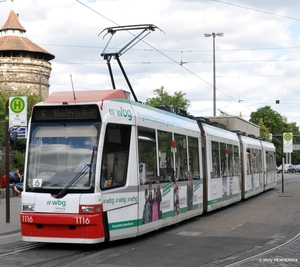 VAG 1116 lijn 6 'WBG' NÜRNBERG 20170617 (5)