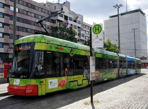 VAG 1207 lijn 6 'TIERGARTEN' NÜRNBERG 20170617 (1)