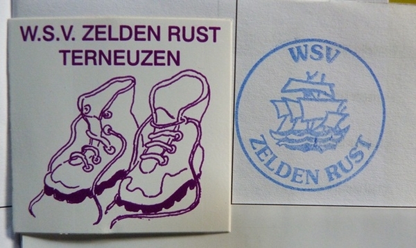 237-Sticker en stempel-zelden Rust