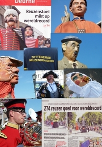 Deurne 2012 Wereldrekord Reuzenstoet