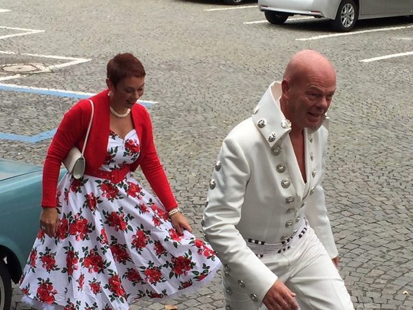 Anniek en haar prins Edwin bij hun huwelijk sept. 2015