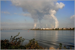 Windstil op een mooie oktober morgen