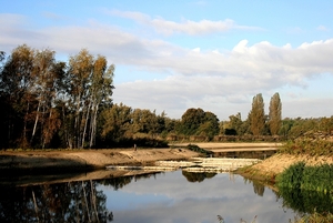 Park Middenvijver in Antwerpen Linkeroever