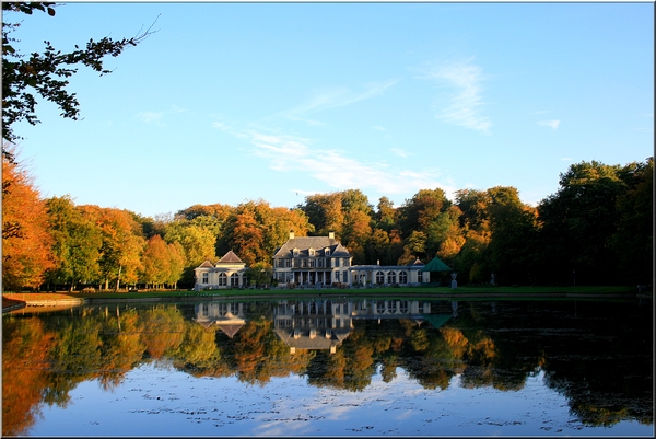 herfst,Rivierenhof,Deurne,architectuur,water,bomen