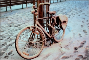 Sneeuw fiets