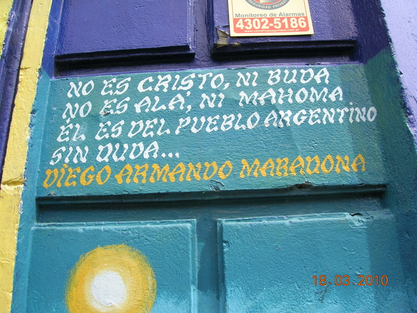 Buenos Aires La Boca Maradonna's geboortewijk