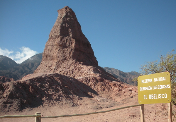 Quebrada de las Conchas, De Obilisk