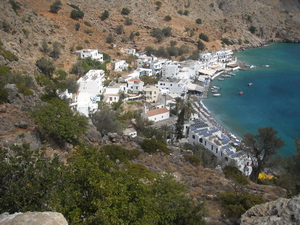 Loutro:enkel te voet of per boot bereikbaar