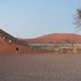 15. Sossusvlei in te Namib desert met duinen soms hoger dan 300 m