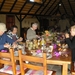 7.  Het open restaurant in de Kavita lion lodge