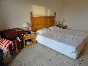 Onze hotelkamer