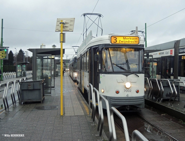 7002 lijn3 Halte P+R FORTSTEENWEG 20160209 17u04_1