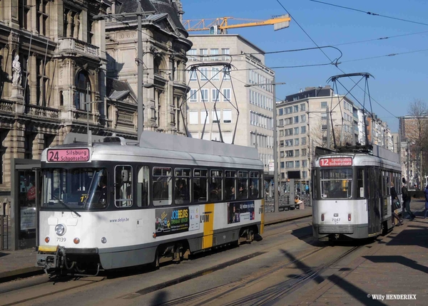 7139 lijn24 & 7047 lijn12 Halte NATIONALE BANK 20160217