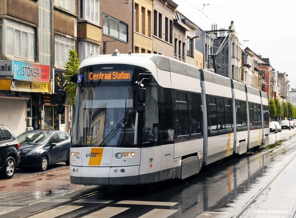 7322 lijn24 beperkt tot Cetraal Station wegens werken TUNRHOUTSEB