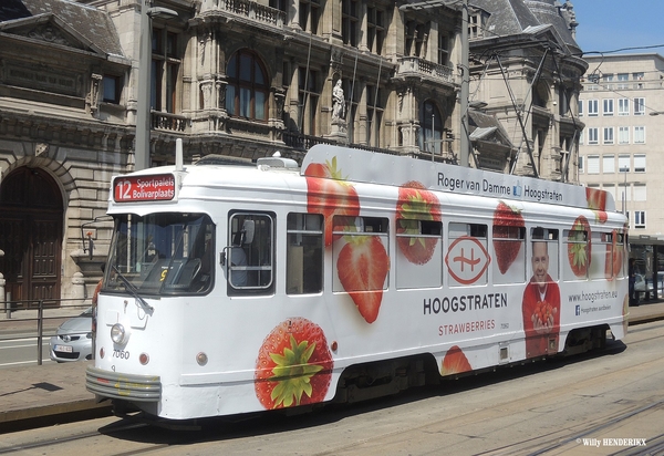 7060 lijn12 'HOOGSTRATEN AARDBEIEN' Halte NATIONALE BANK 20160609