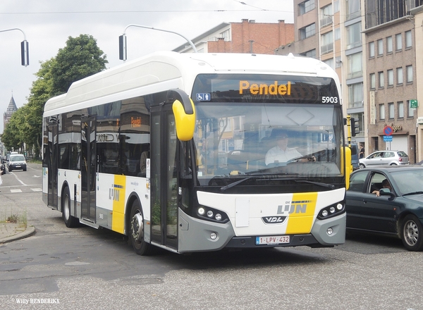 5903 PENDEL' lijn 24 nav ONTSPORING 7068 lijn 24 Halte MUGGENBERG