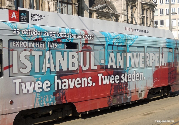 7032 lijn12 'INSTANBUL-ANTWERPEN Twee HAVENS' Halte NATIONALE BAN