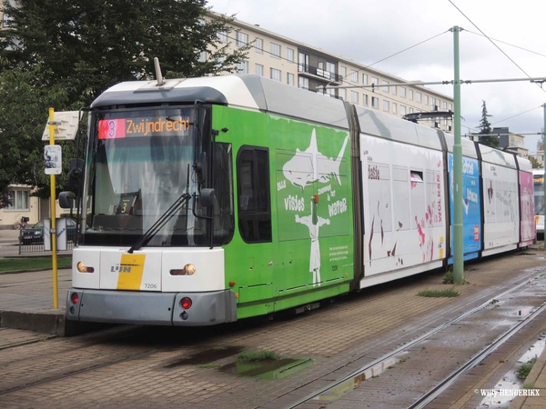 7206 'NEEM DE TRAM KRIJG DE STAD' lijn 3 halte 'HALEWIJN' 2015090