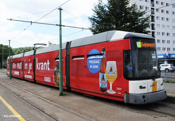 7207 lijn 3 'Er zit een reus in je krant' halte HALEWIJN 20150613