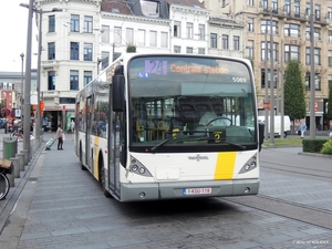 5089 lijn24 pendelbus Antwerpen-Centraal - Silsburg i.v.v. Trams 