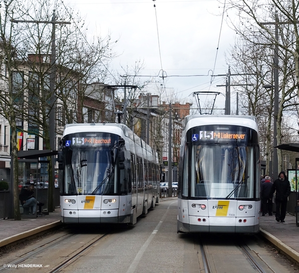 7307 & 7358 lijn15 Halte 'GEMEENTEPLEIN' 20180331 14u09