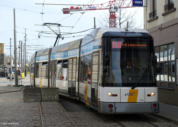 7282 lijn9 inrit GULDENVLIESSTRAAT tijdens de versporing 20180407