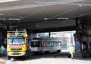 EERSTE PROEFRIT lijn 70 met 7916 & 7117 onder NOORDERLAANBRUG 201