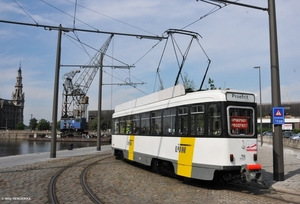 EERSTE PROEFRIT lijn 70 met vlotkraan 6  vertrek Halte EILANDJE 2