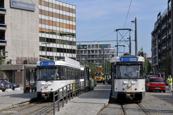 7063-7095 & 7114-71xx Halte EILANDJE met achteraan proefrit lijn