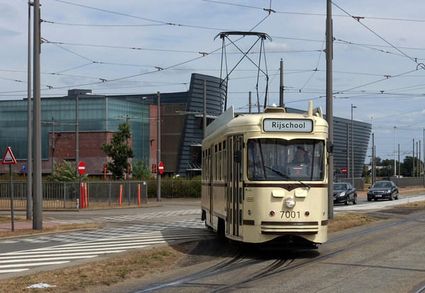 7001 'FAHRSCHULE' Ausfahrt REMISE DEURNE 20180730 14u06 (2)