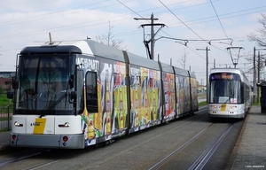 7207 lijn5 'DESPERADOS' & 7317 lijn10 Halte ERTBRUGGE 20190411 13