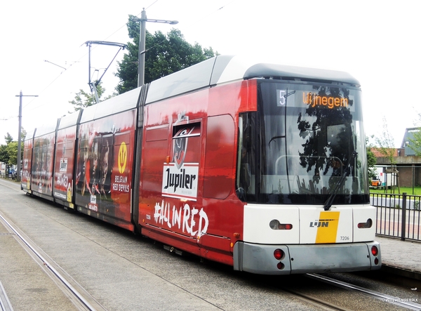 7206 lijn5 'JUPILER - #ALL IN RED' halte RUGGEVELD 20160701_1