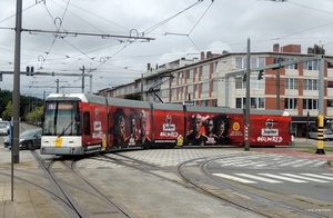 7206 lijn5 'JUPILER - #ALL IN RED' nabij halte RUGGEVELD 20160701