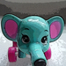 Blauwe olifant