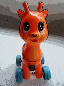 Klein oranje hert
