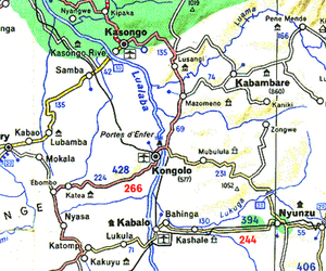 CARTE REGION KONGOLO