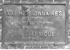 CITE PLAQUE COMMEMORATIVE, camp militaire
