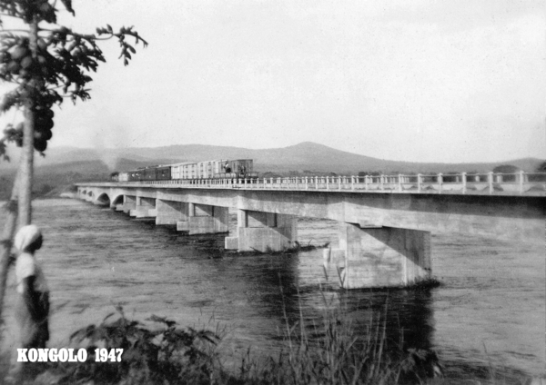 KONGOLO 1947 PONT FLEUVE