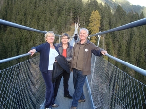 Op de hangbrug in Holzgau