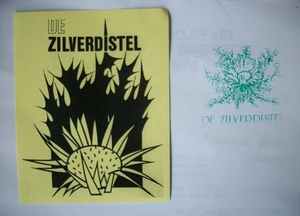 102-Sticker en stempel-De Zilverdistel