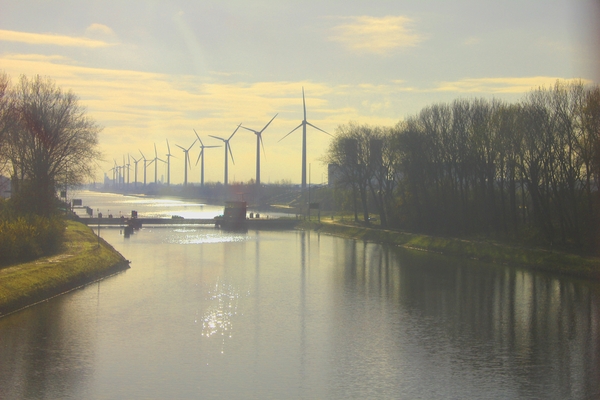 vanuit de trein