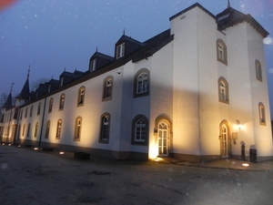 de zijgevel van het chateau