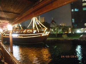 45. Afscheidsdiner op Dhow met cruise in Dubai creek. IMGP1901