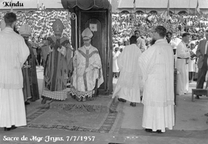 KINDU   sacre de Mgr. Fryns  7/7/1957