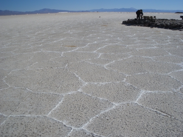 IMGP2050  Salinas grandes (zoutmeren) op de Altiplano