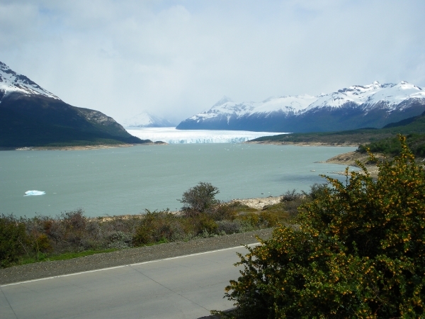 IMGP2123 El Calafate, eerste zicht op de Perito Moreno-gletsjer
